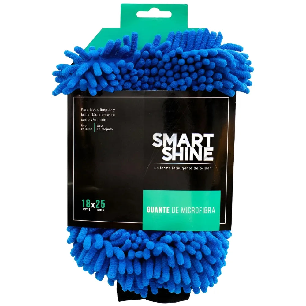 Guantes Smart Shine De Microfibra Azul 18 x 25cms