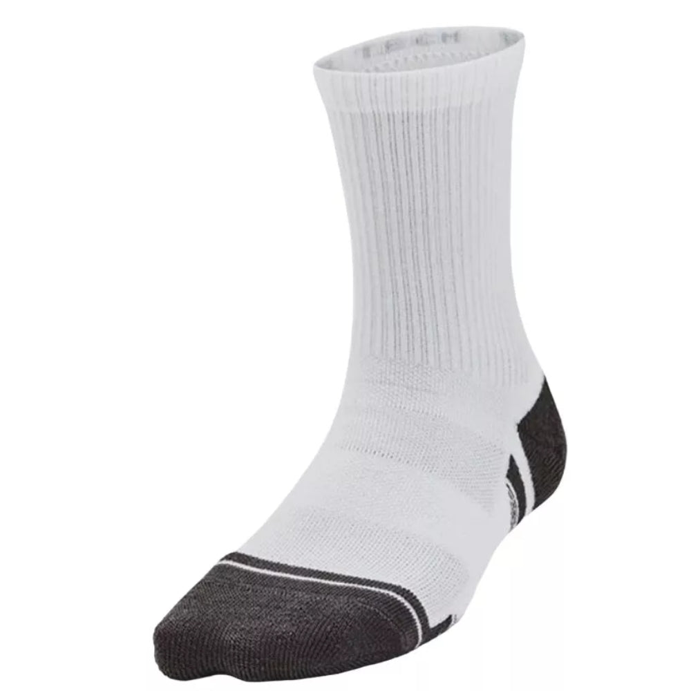 Under Armour Medias Deportivas Para Niños 3 Pack Color Blanco