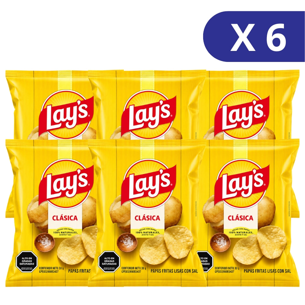 Lays Clasica Pack de 6und 30gr
