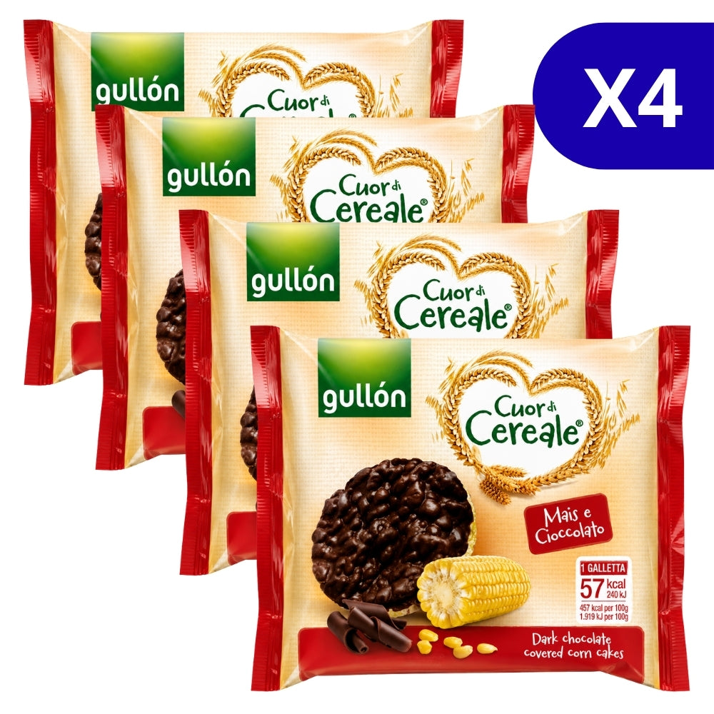 Gullon Tortilla de Maiz Chocolate Negro Sin Gluten 100gr Pack 4 Und