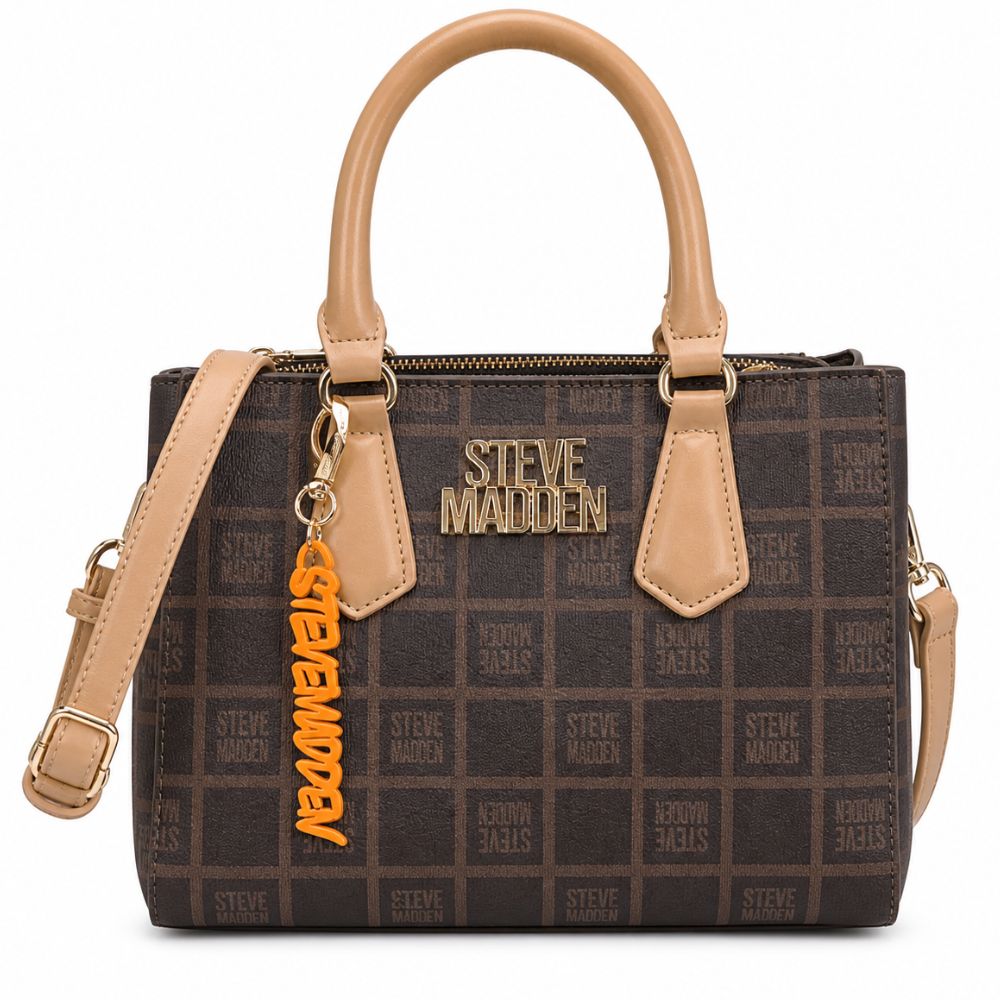 Steve Madden Cartera Mickey Patch Satchel Sepia