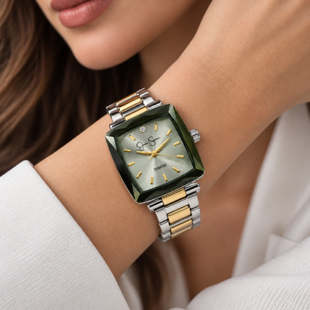 Jessica Simpson Reloj Para Damas Silver Diamond