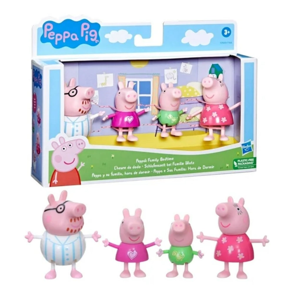 Hasbro Peppa's Family Hora De Dormir 4Pzs 3+