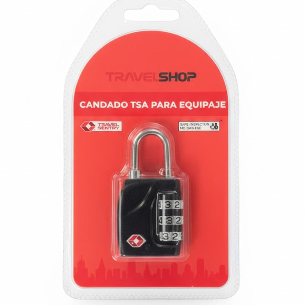 Travel Shop Candado Para Equipaje Color Black