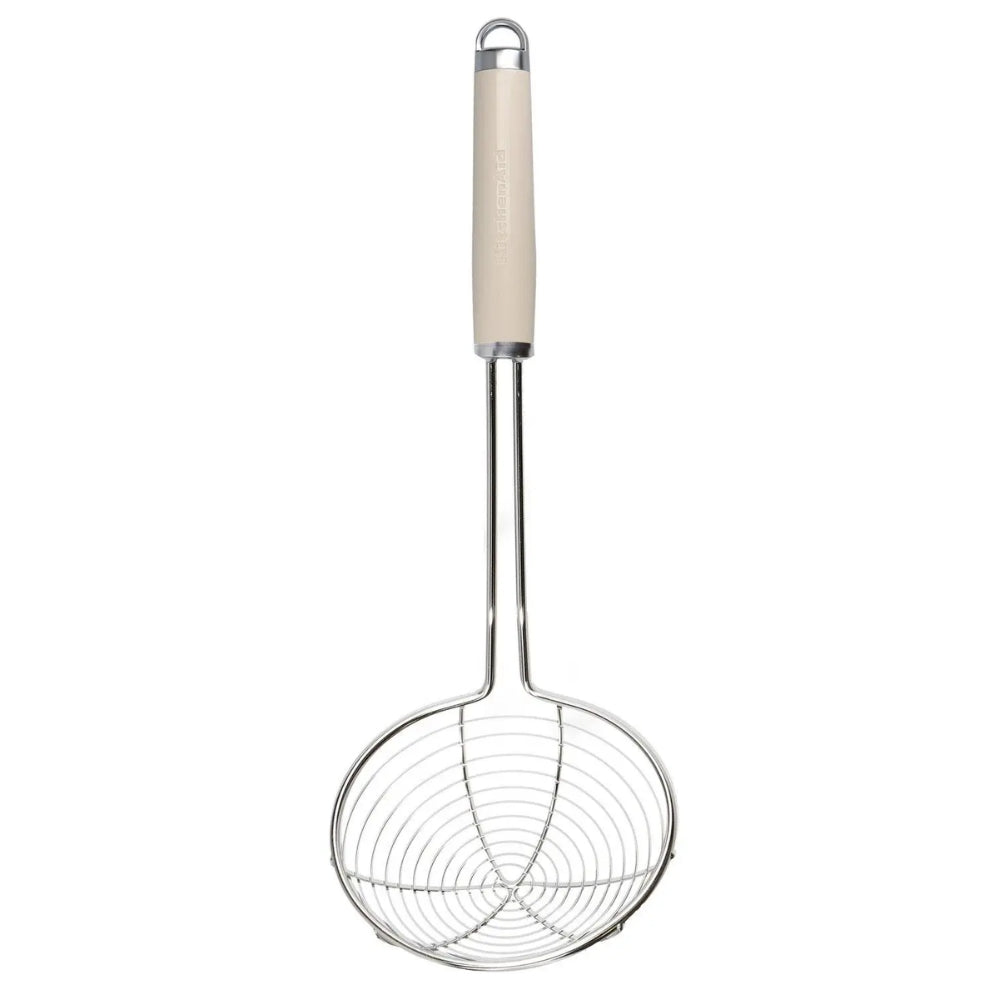 KitchenAid Colador de Acero Inoxidable con Argolla Color Crema
