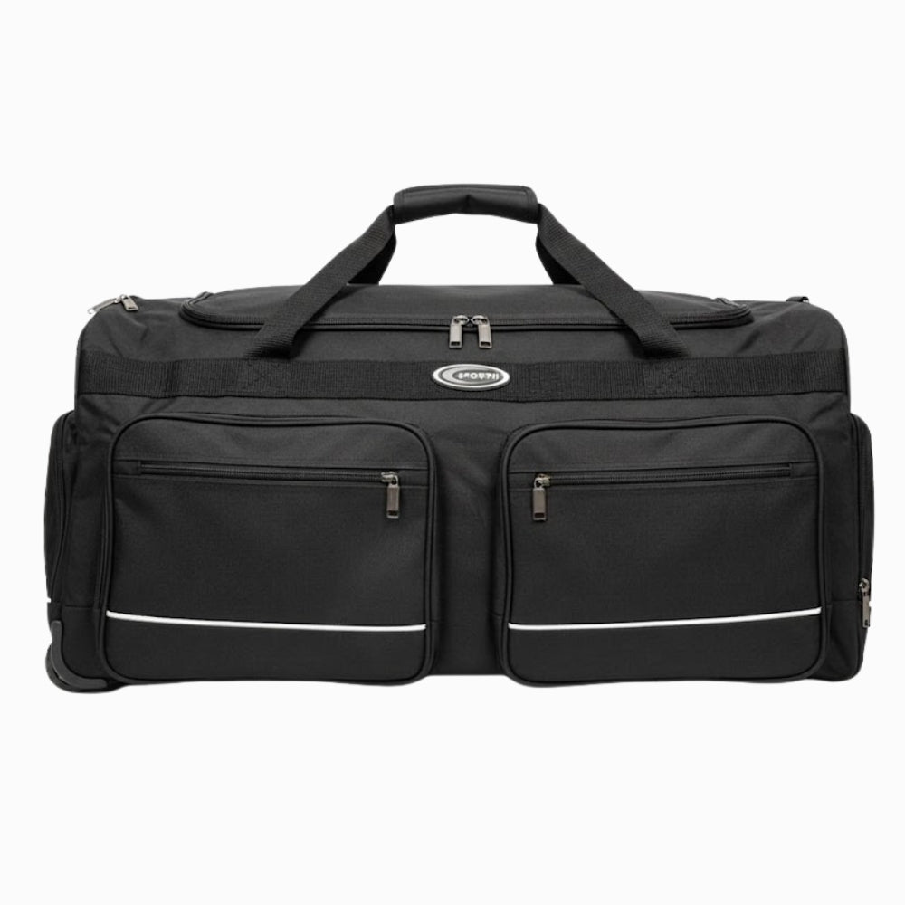 Sporfh Bolso Duffel Con Dos Ruedas Color Negro
