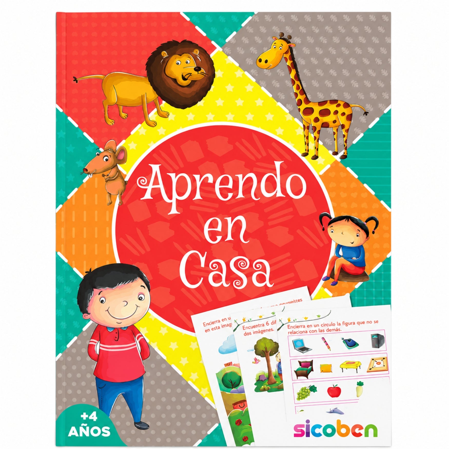 Sicoben Libro de Actividades "Aprendo en Casa" Niño 4+