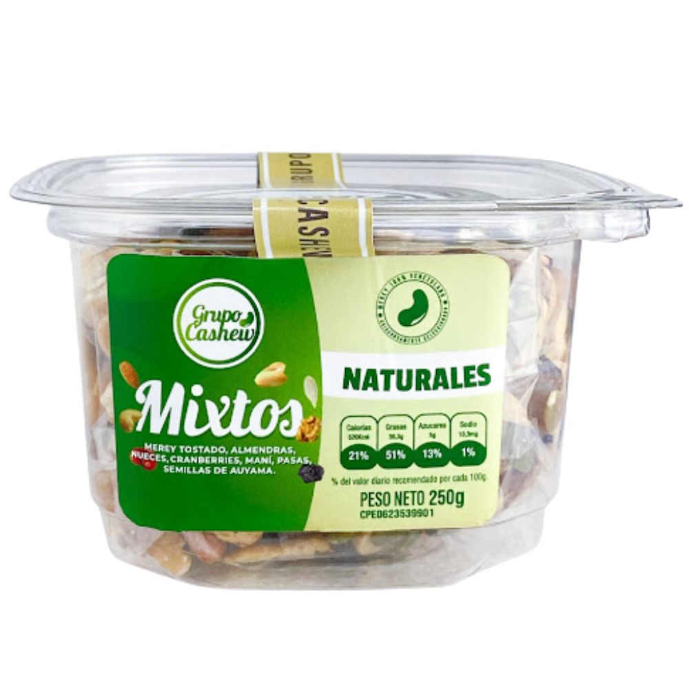 Frutos Mixtos Naturales Grupo Cashew 250gr