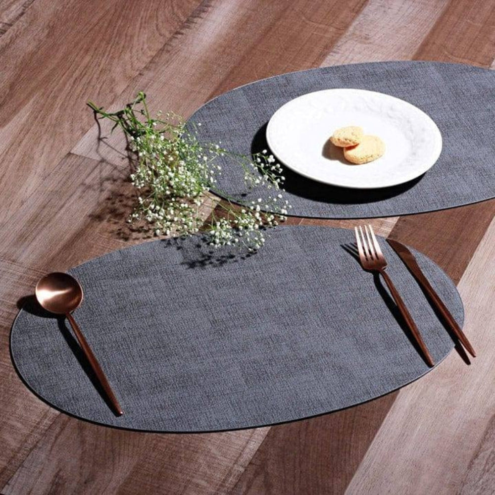 Guzzini Fabric Individual Reversible Ovalado Color Gris