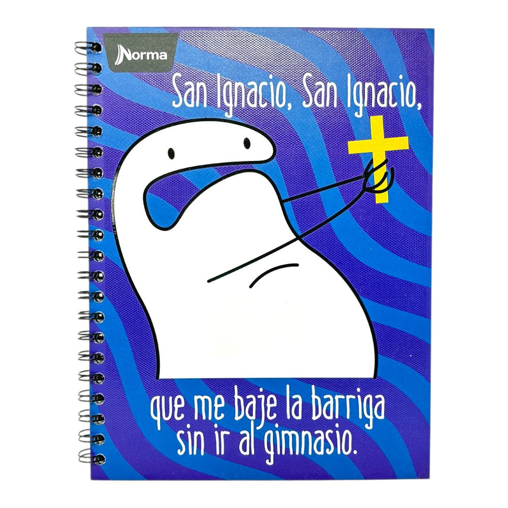 Norma Libreta Argollada Memes Una Materia 80 Hojas Con stickers Diseños Surtidos