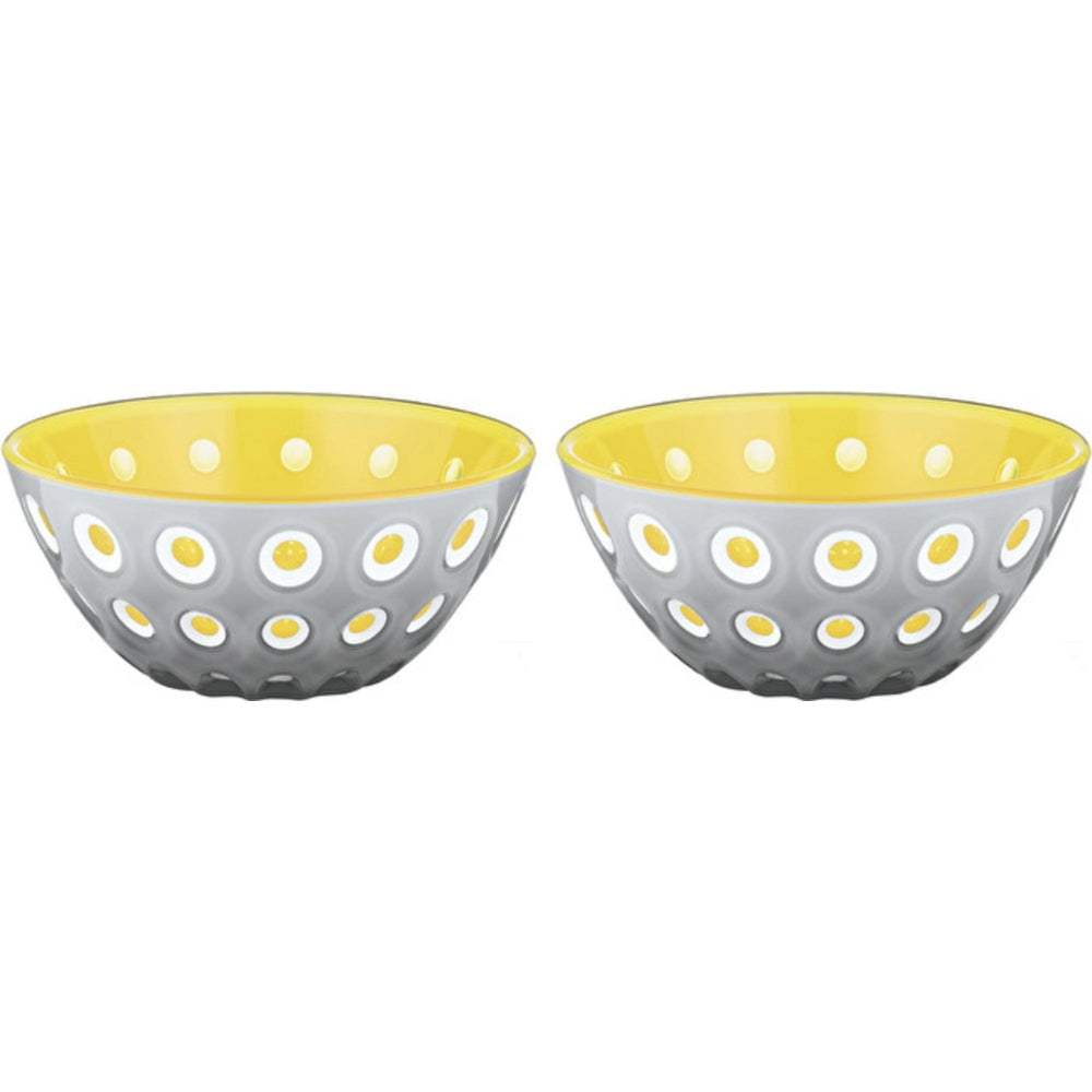 Guzzini Le Murrine Set De 2 Bowls Gris/Blanco/Amarillo