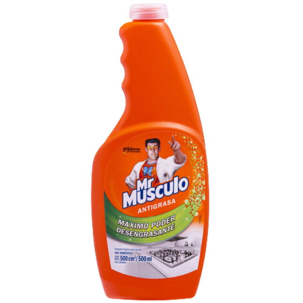 Mr Musculo Limpiador Antigrasa Limon Repuesto 500ml