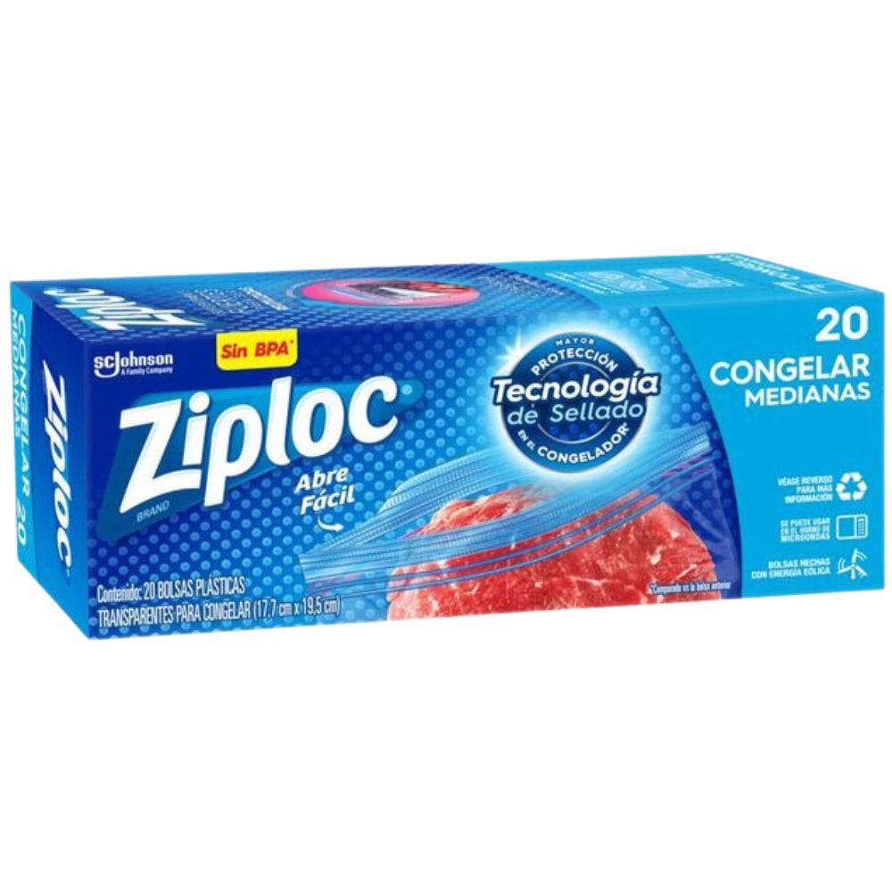 Ziploc Bolsas Para Congelar Medianas 20Und