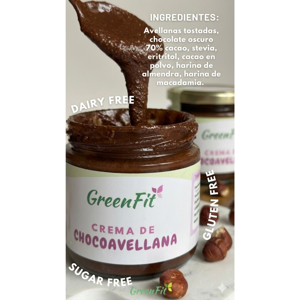 GreenFit Crema de Chocoavellana 230gr