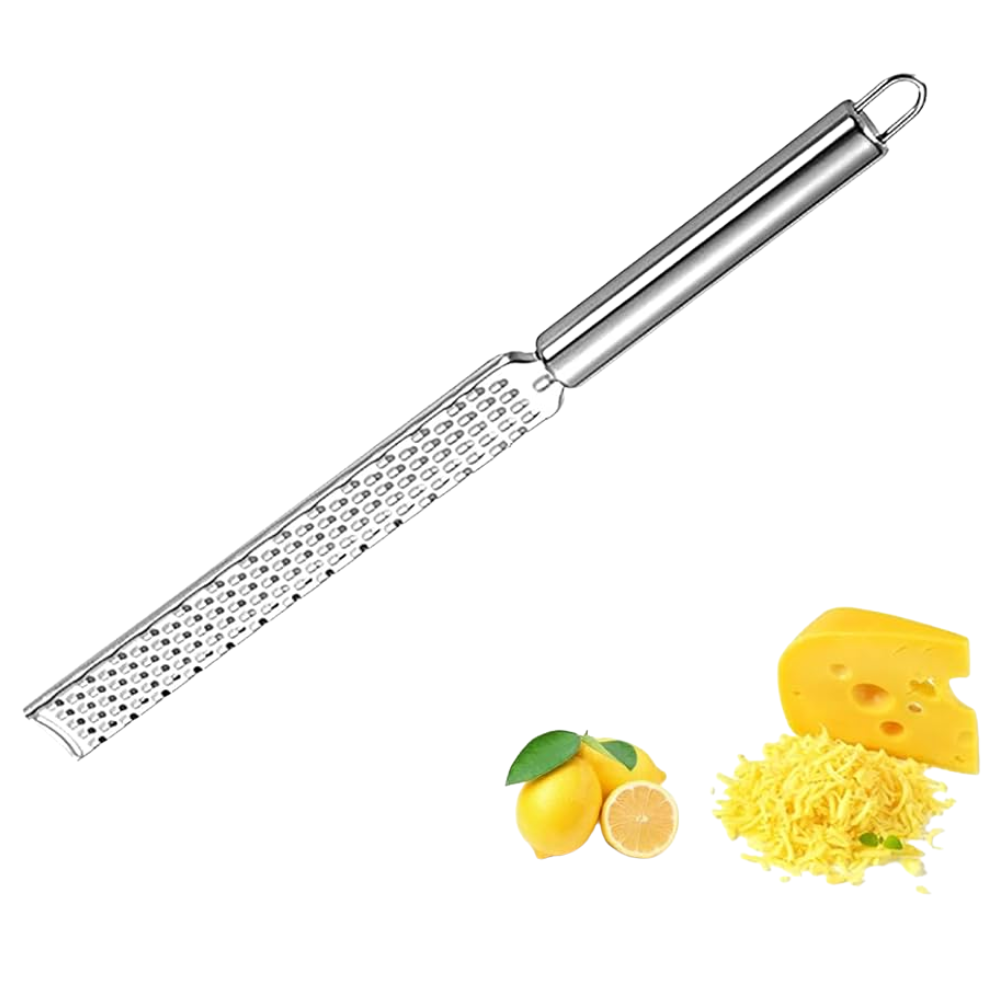 Alfa Hogar Meital Rallador Largo De Acero Inoxidable Deluxe 32.5cm