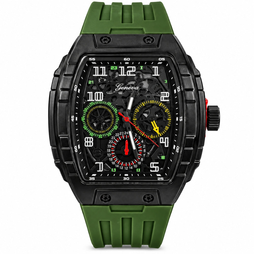Ed Hardy Reloj Para Caballeros Olive Green & Black Sport