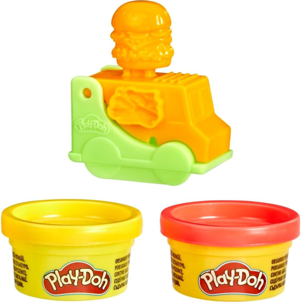 Hasbro Play-Doh Juego De Mini Camión De Comida Verde Y Naranja 3+