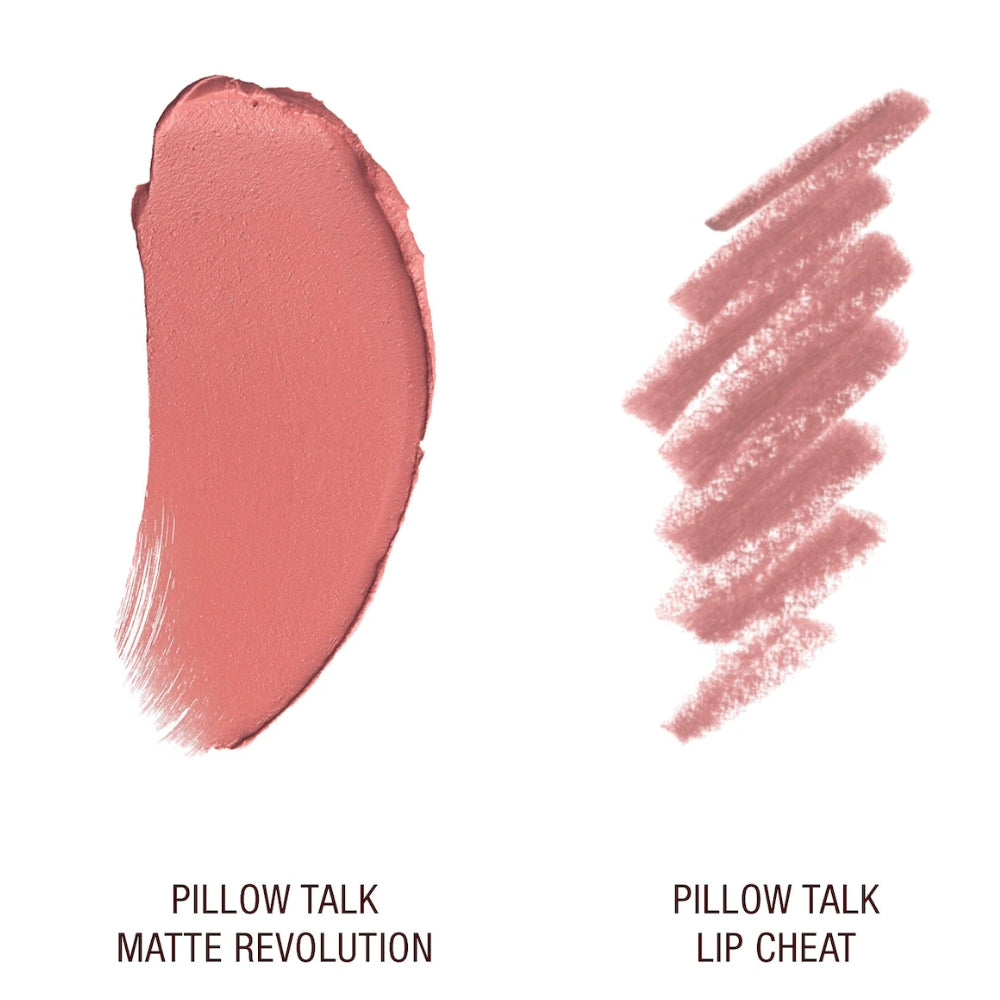 Charlotte Tilbury Mini Pillow Talk Lipstick & Liner Set Color Pillow Talk-Nude Pink
