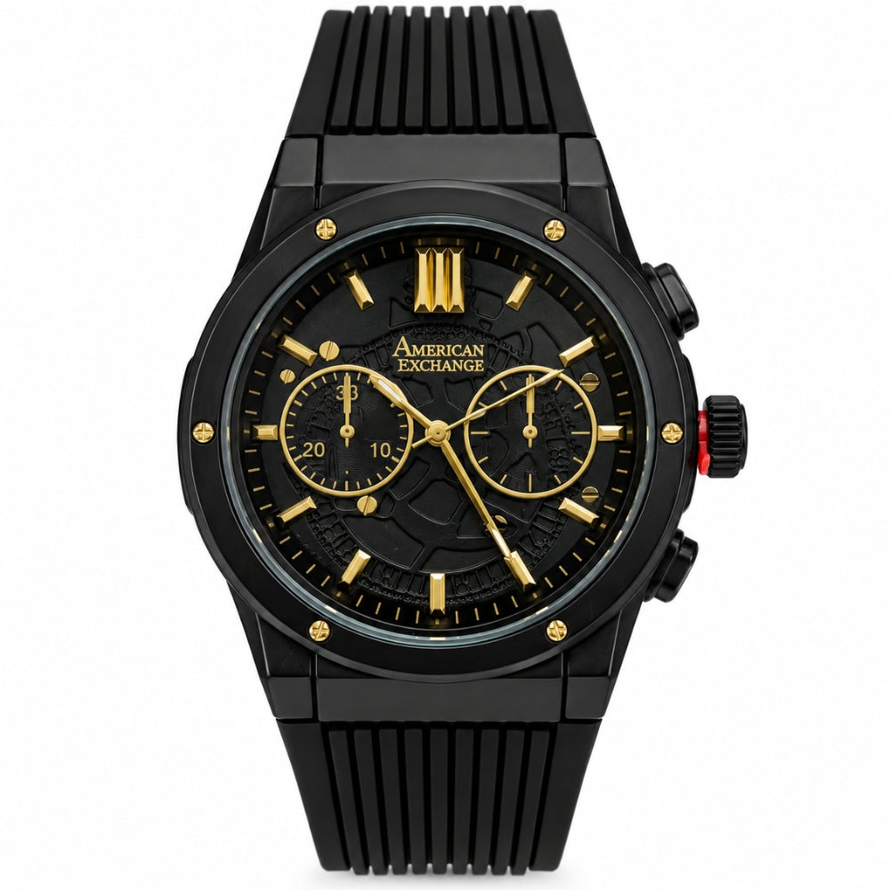 American Exchange Reloj Para Caballeros Black