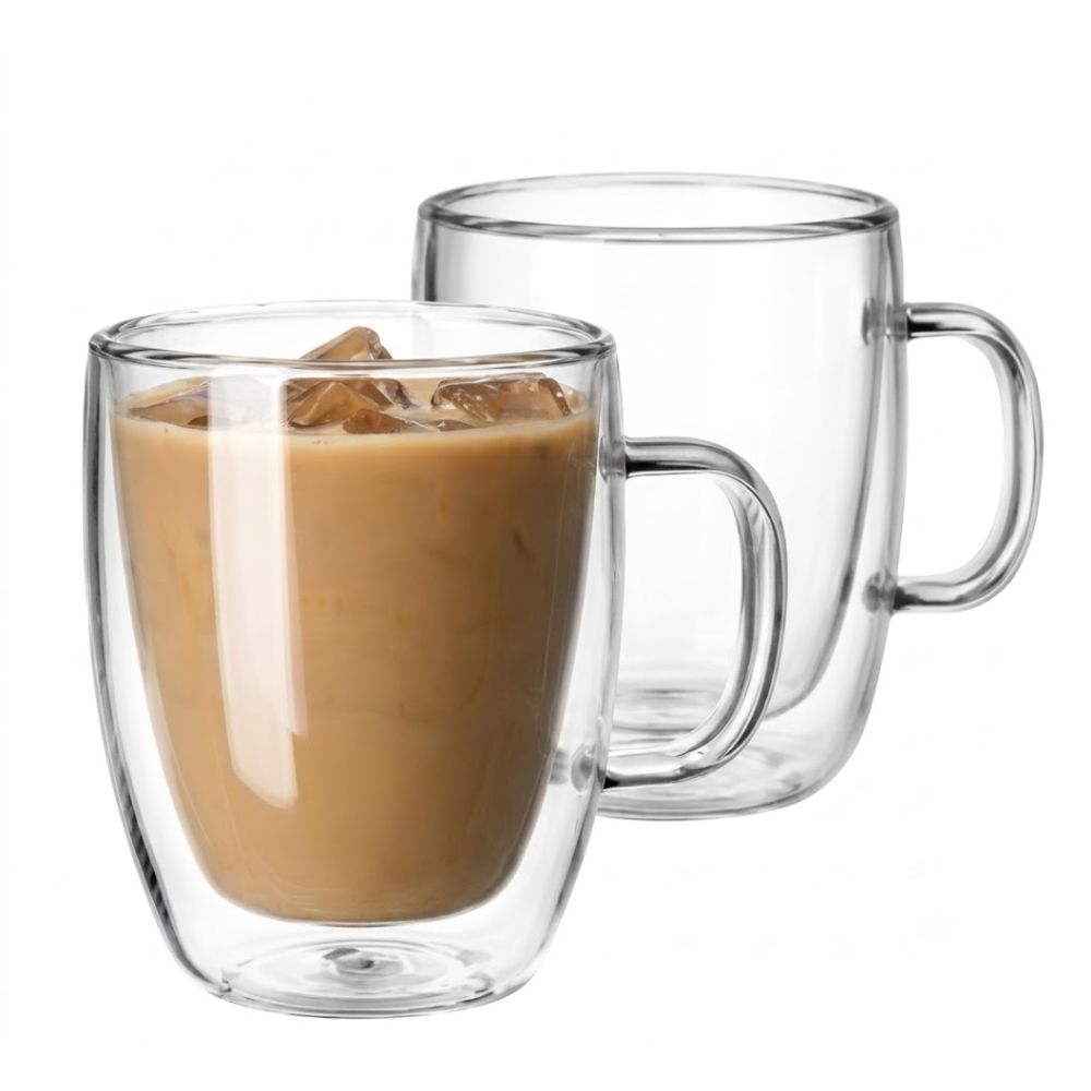 Alfa Hogar Taza De Borosilicato Doble Pared 350 ml