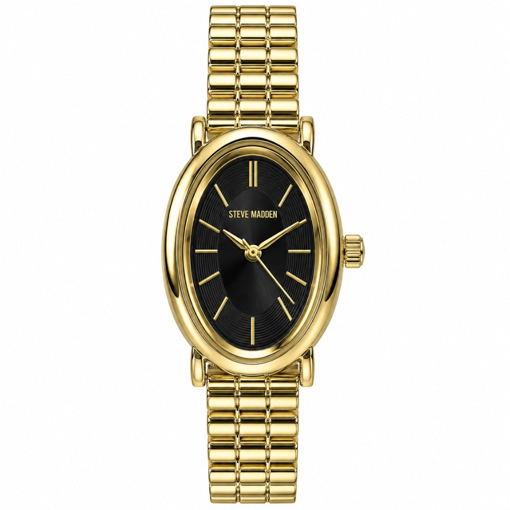 Steve Madden Reloj Para Damas Gold & Black