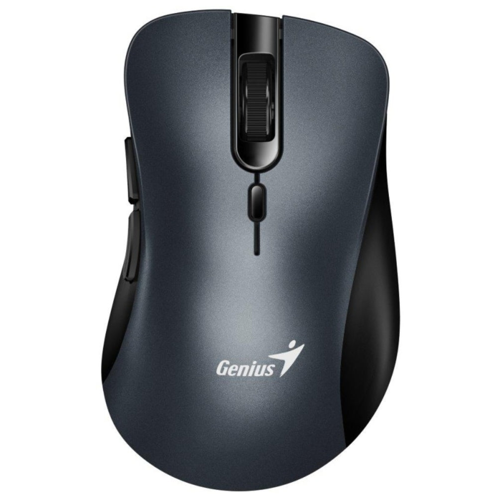 Genius Mouse Inalámbrico Ergo 8100S 1600 DPI 6 Botones Silencioso Color Gris Metálico