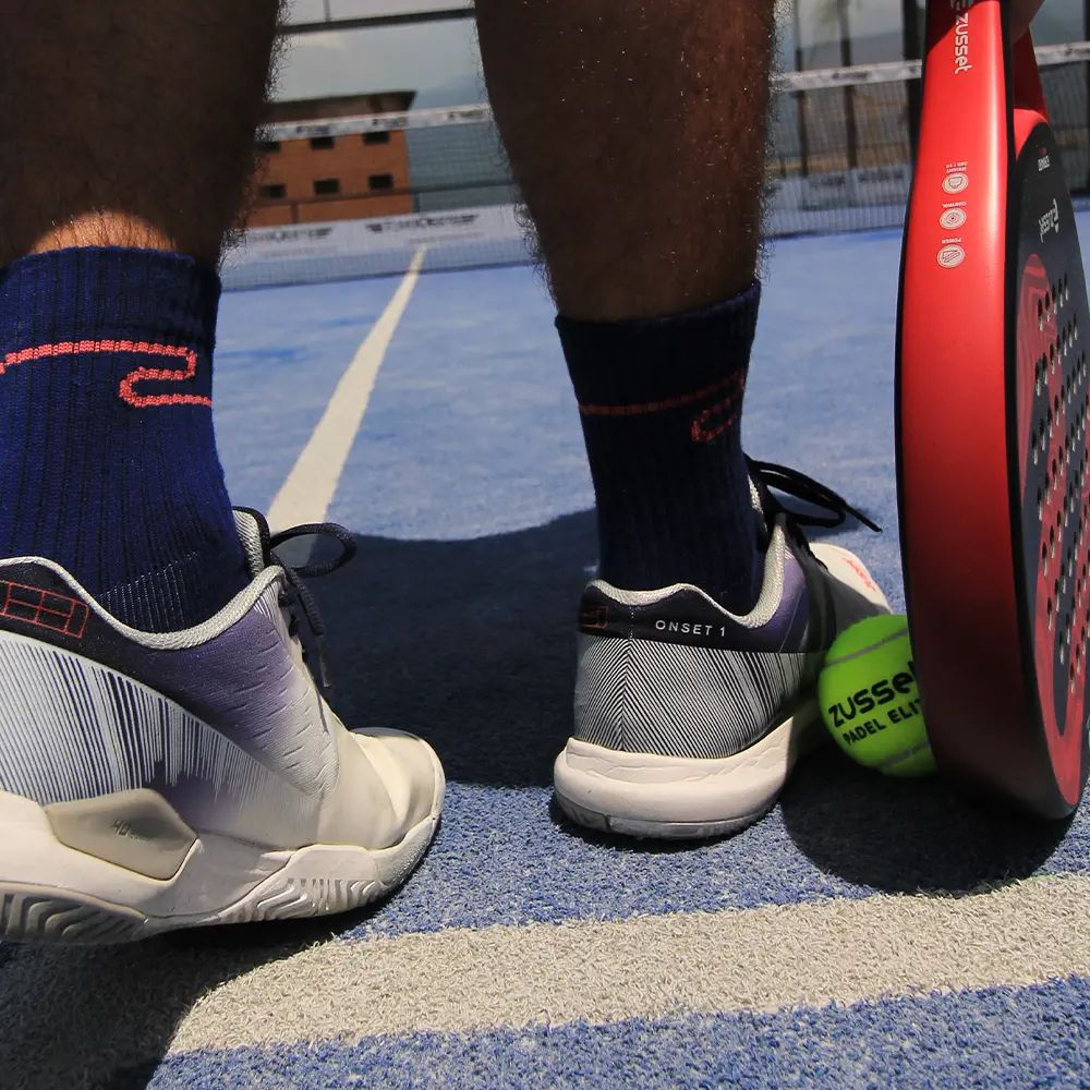 Zusset Medias Zet Para Padel Navy/Coral 1 Par