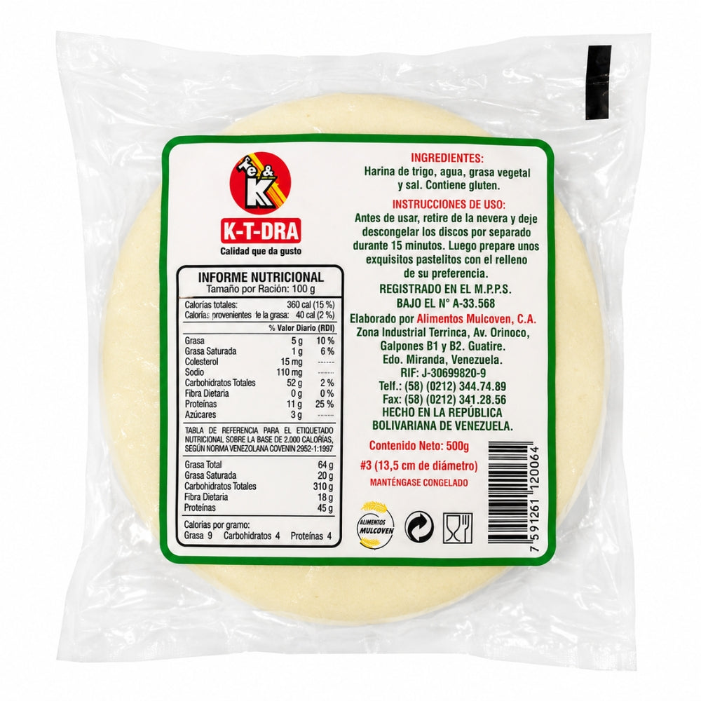 K-Tdra Masa Facil N° 3 500gr
