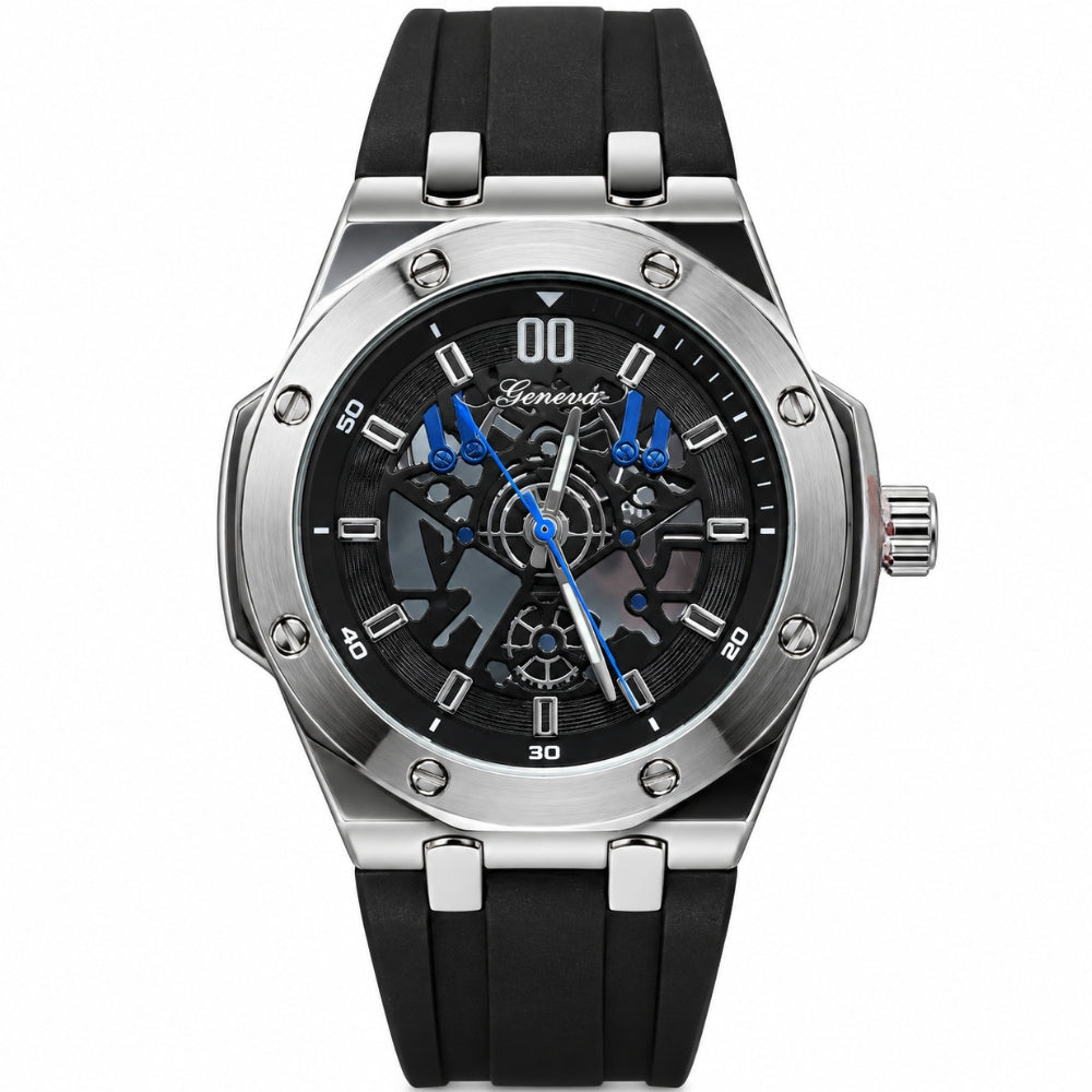 Ed Hardy Reloj Para Caballeros Electric Blue & Silver Sport
