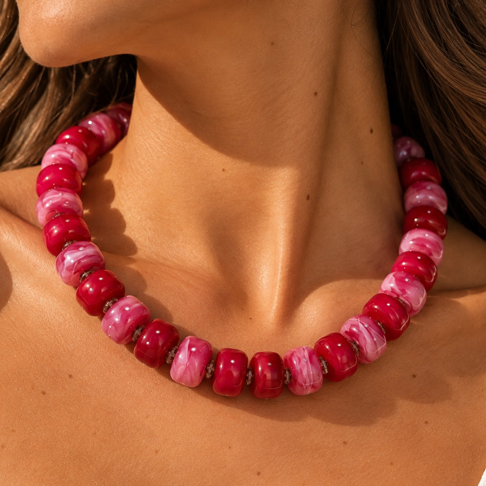 H&Co Collar Ajustable Para Damas Aura Rose