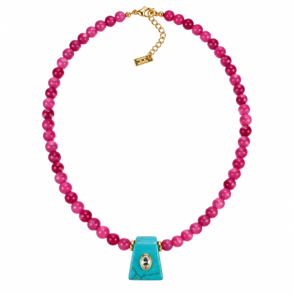 H&Co Collar Ajustable Para Damas Kans Turquesa