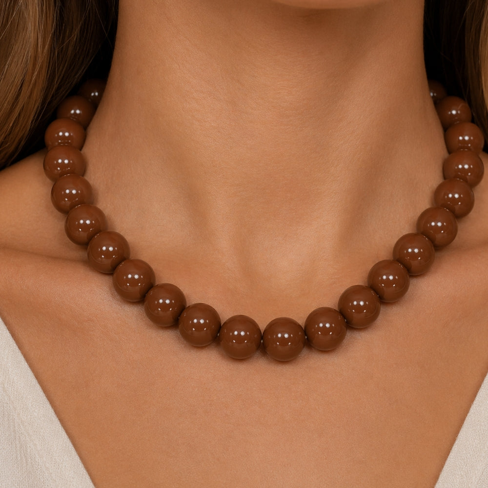 H&Co Collar Para Damas Cocoa Chic