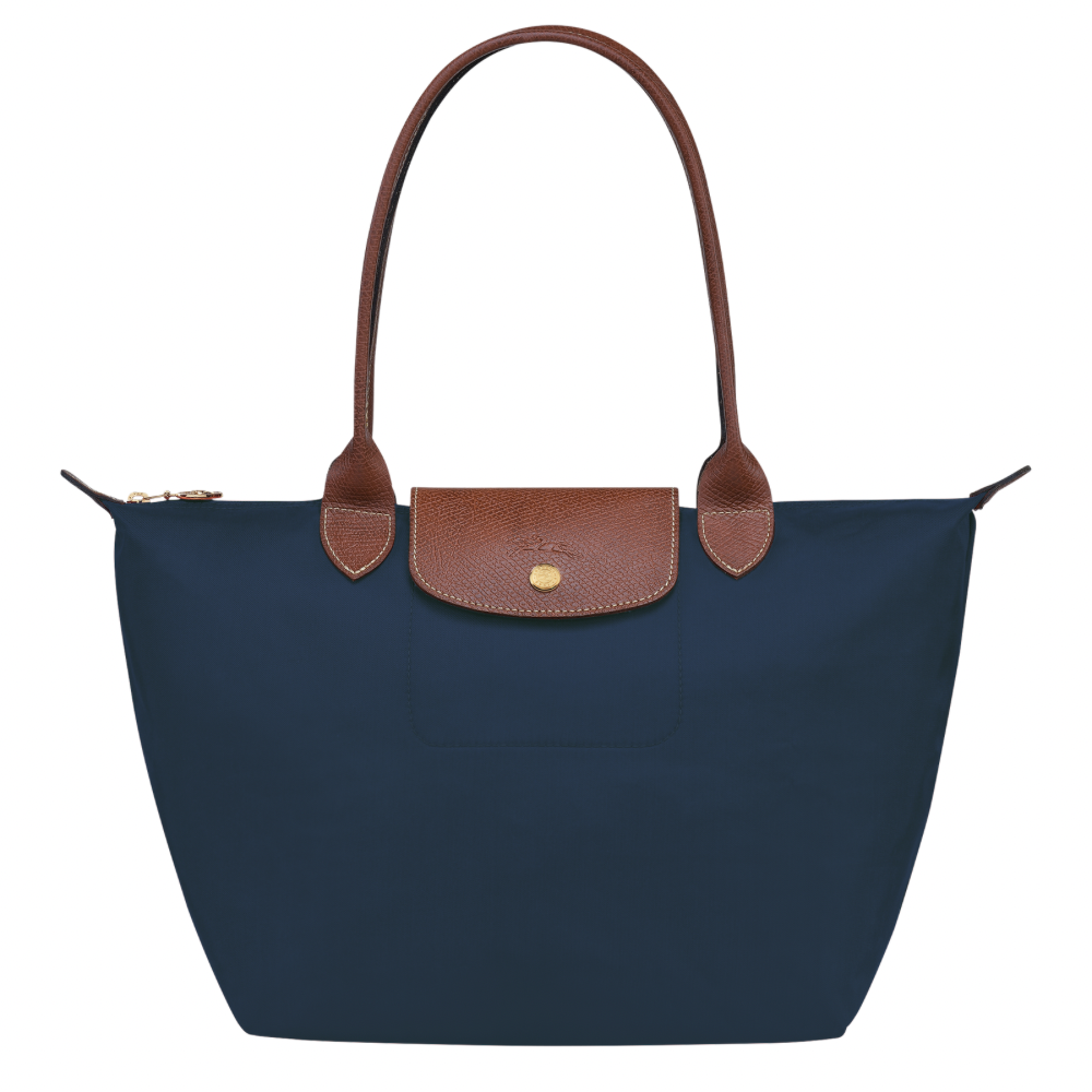Longchamp Cartera Le Pliage Shoulder Bag Medium Color Navy