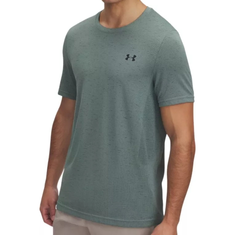 Under Armour Franela Manga Corta Para Caballeros Vanish Seamless SS Silica Green