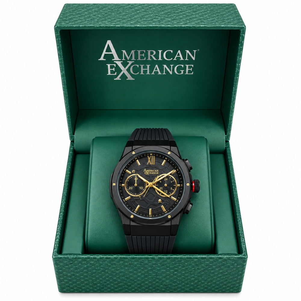American Exchange Reloj Para Caballeros Black