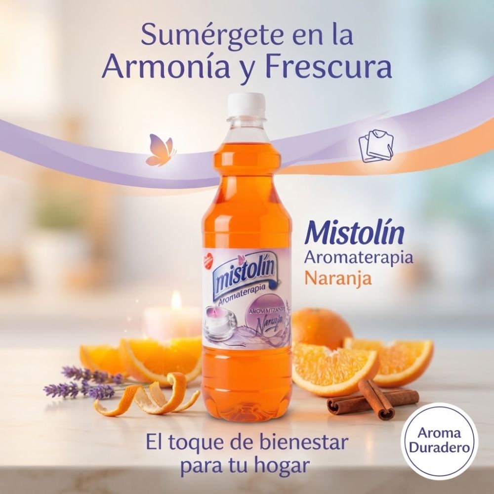 Mistolin Limpiador Aromatizante Naranja 828ml
