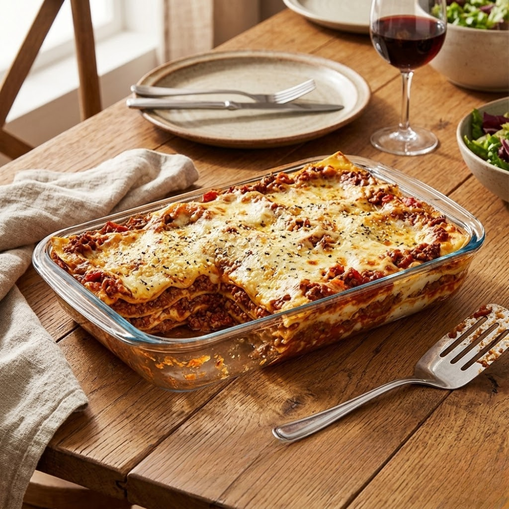 Alfa Hogar Refractario De Vidrio Borosilicato Rectangular 3Lt