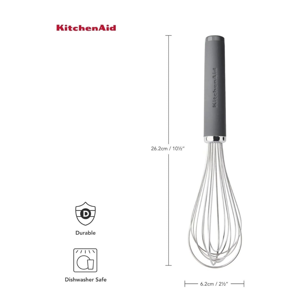 KitchenAid Batidor Manual De Acero Inoxidable Color Gris