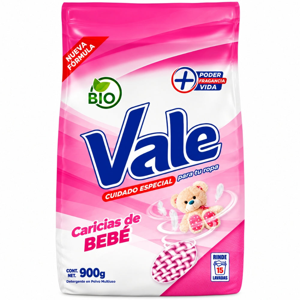 Vale Detergente En Polvo Cariños de Bebe 900gr