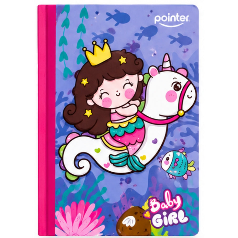 Pointer Libreta Empastada Doble Linea Niñas 100 hojas Opciones Varias