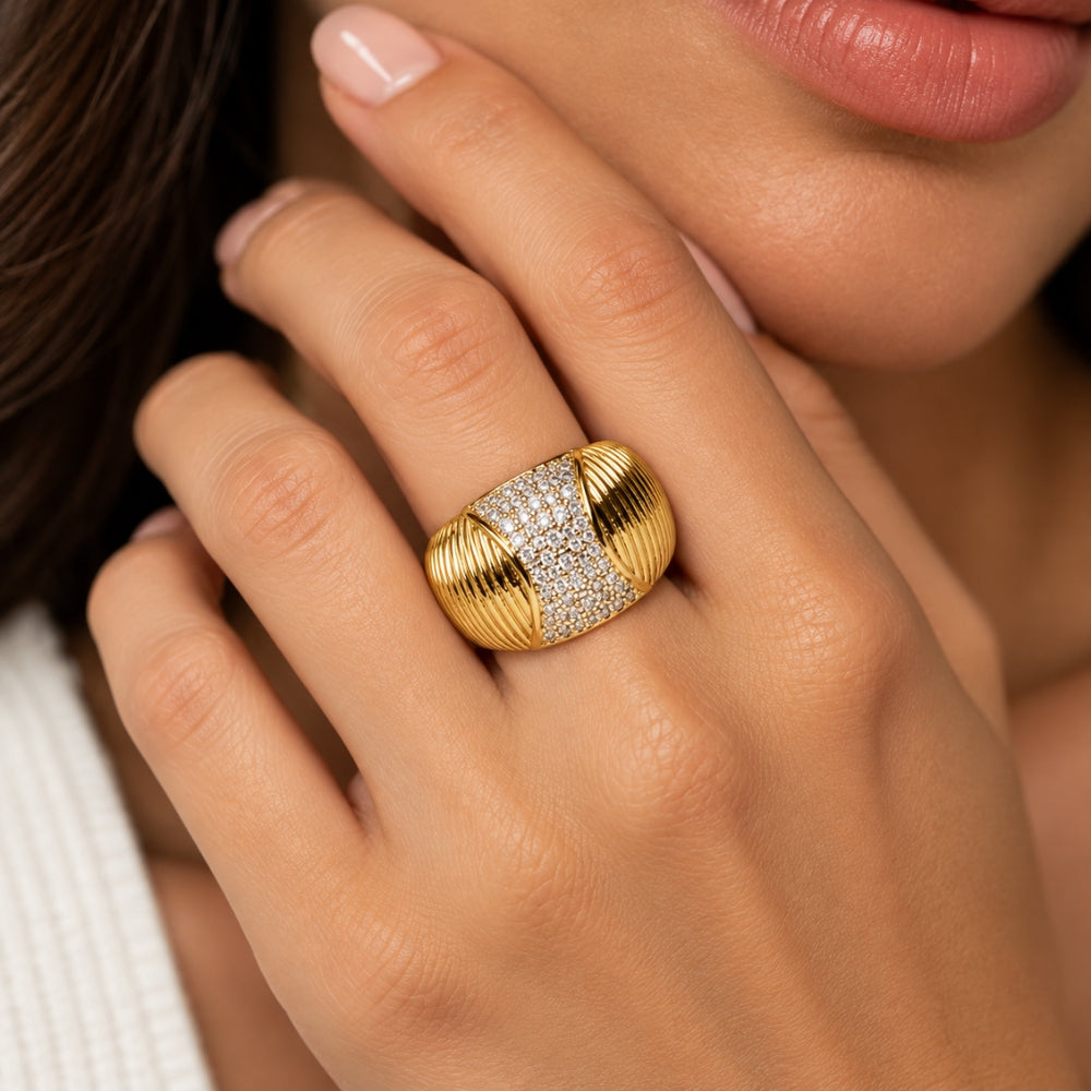 H&Co Anillo Ajustable Para Damas Kira