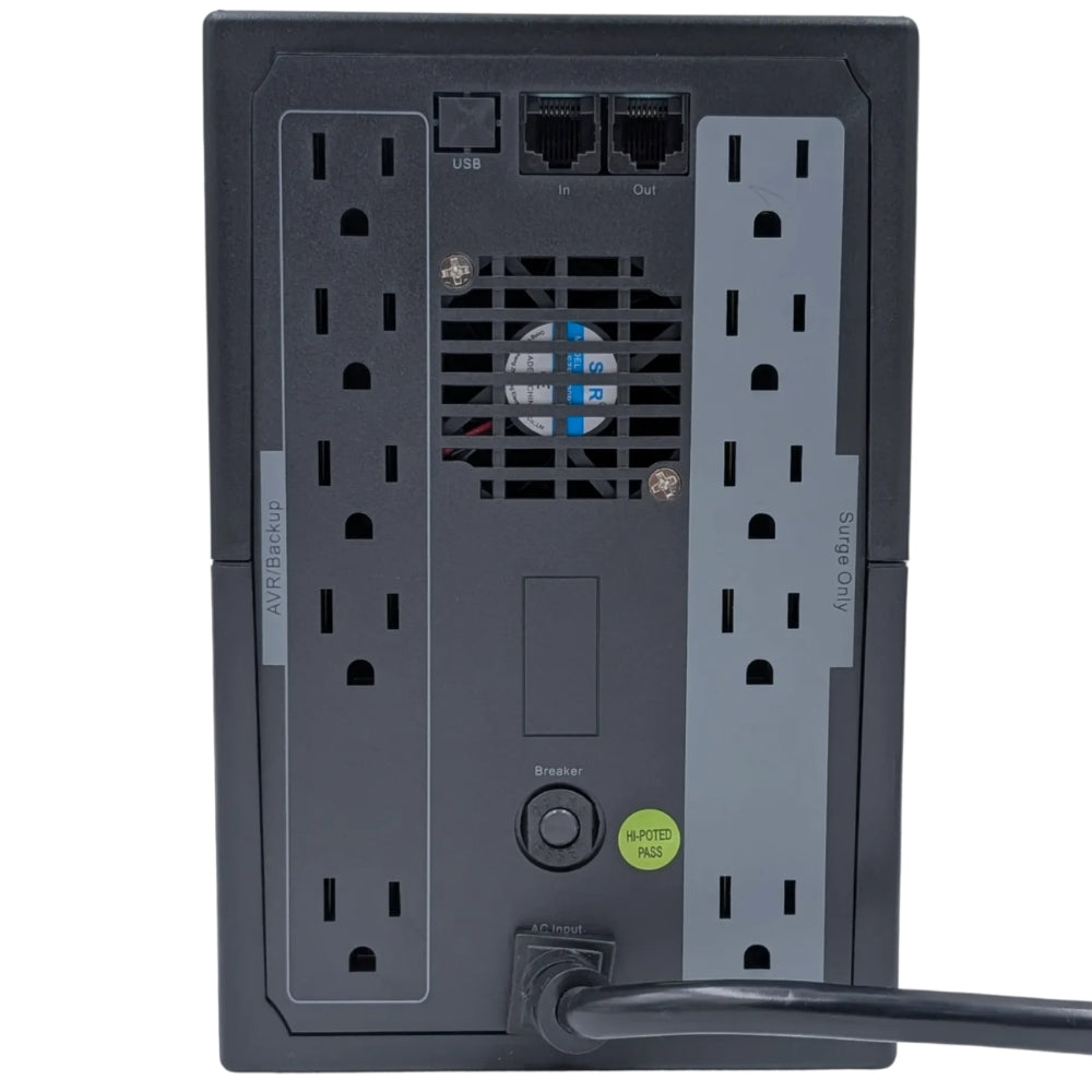 Jemip UPS Volt Guard Pro 900W 10 Tomas Color Negro