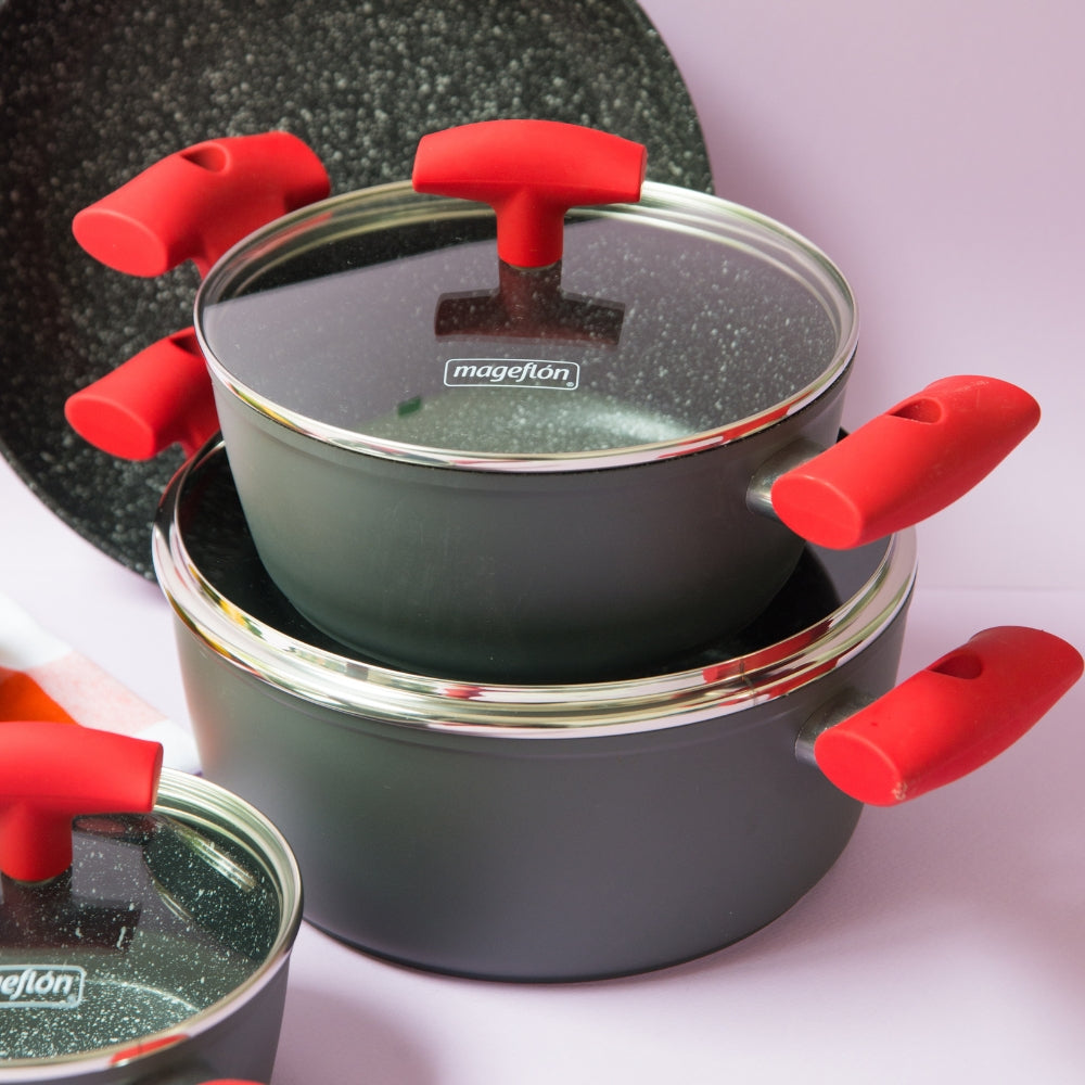 Mageflon Juego de Ollas Bateria 7 Pzas Vulcano