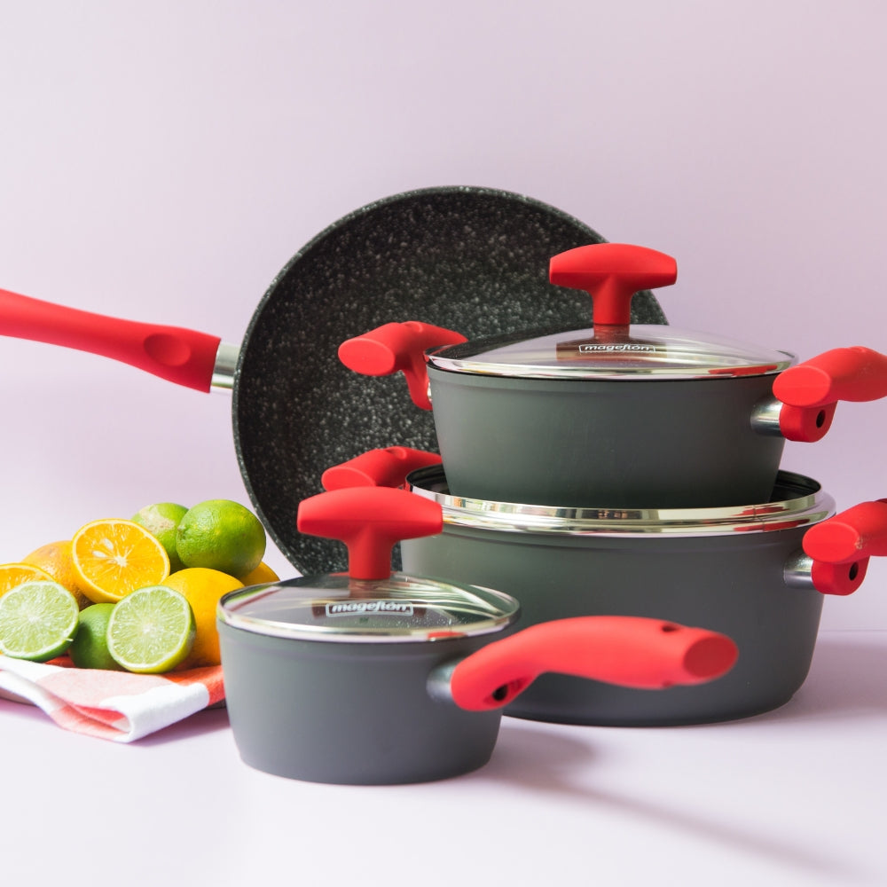 Mageflon Juego de Ollas Bateria 7 Pzas Vulcano