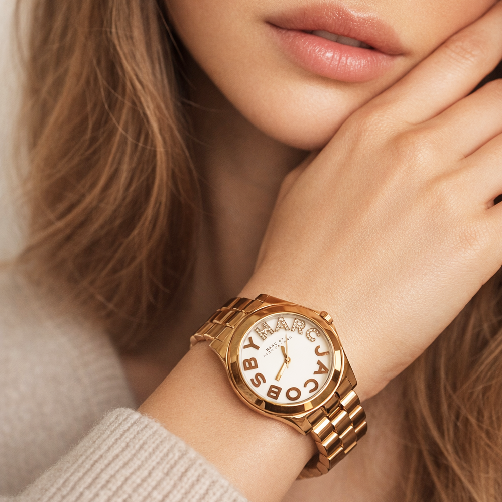 Marc Jacobs Reloj Rivera Para Damas Gold