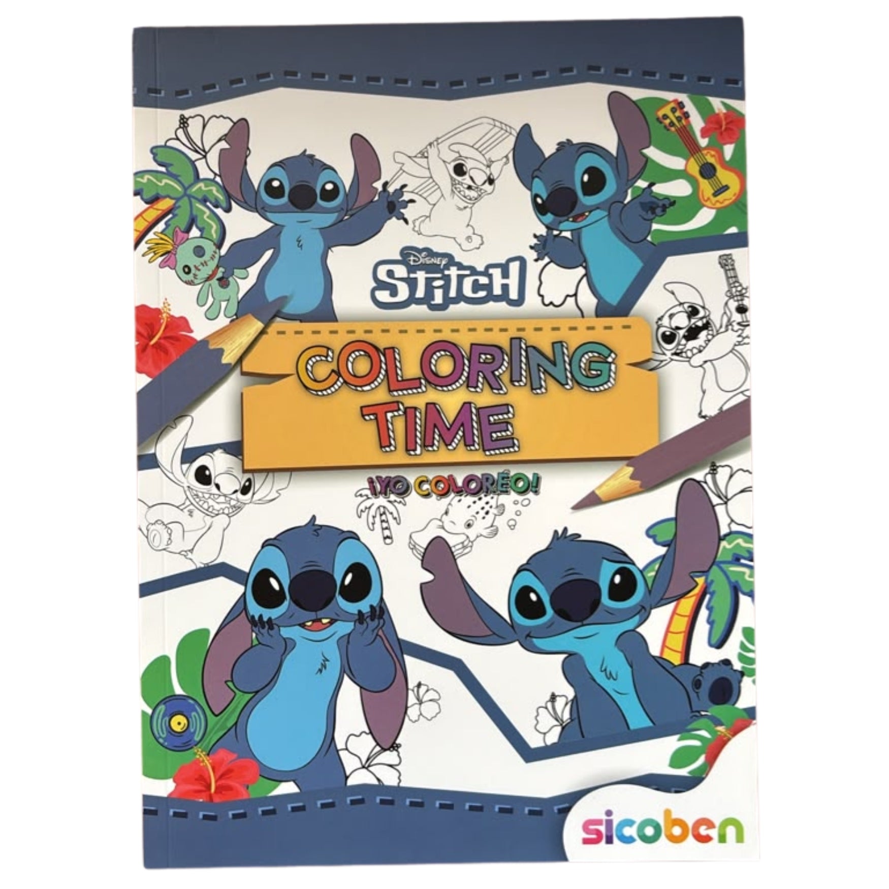Sicoben Yo Coloreo Libro Infantil Para Colorear Disney Stitch