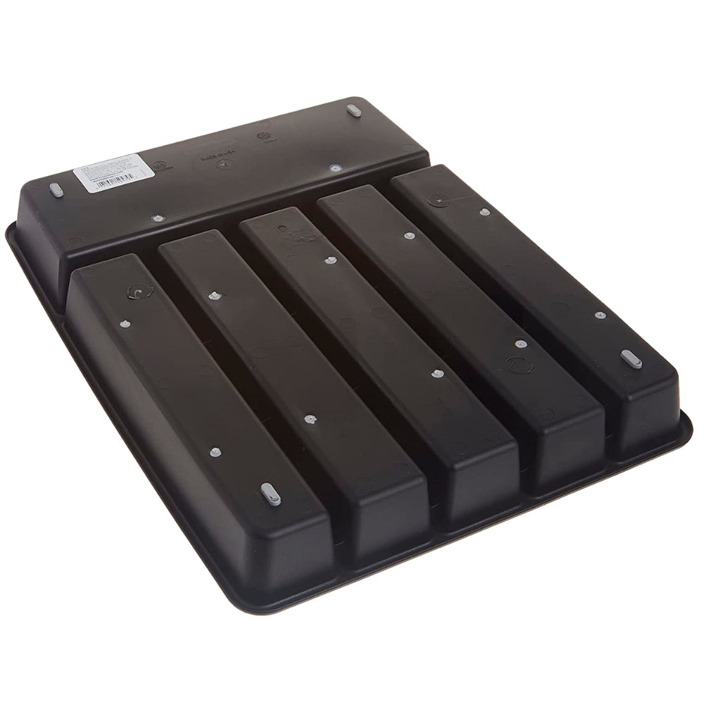 Rubbermaid Organizador De Cubiertos Antideslizante Negro