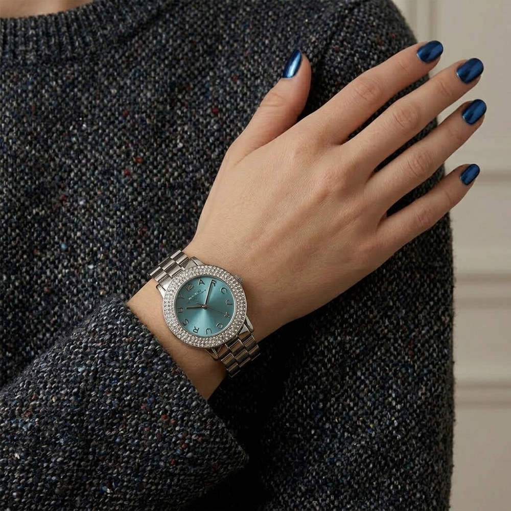 Marc Jacobs Reloj Marci Para Damas con Esfera Plateada