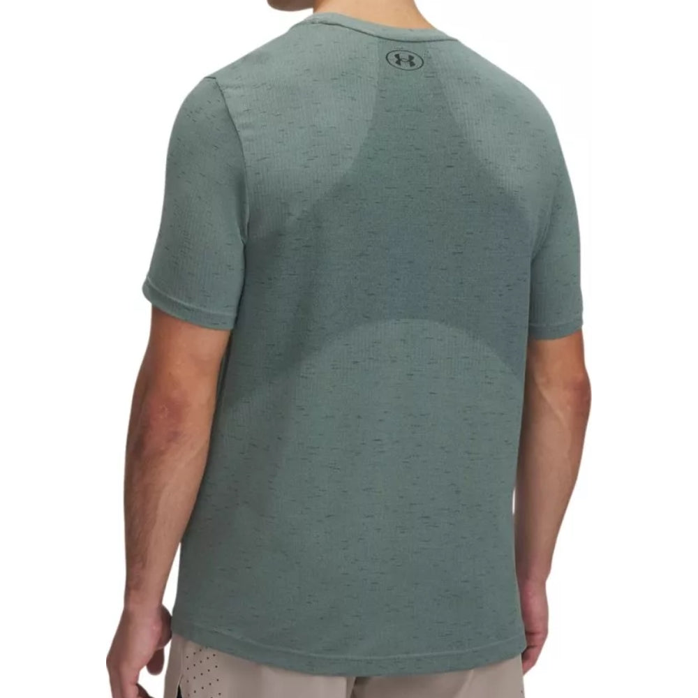 Under Armour Franela Manga Corta Para Caballeros Vanish Seamless SS Silica Green