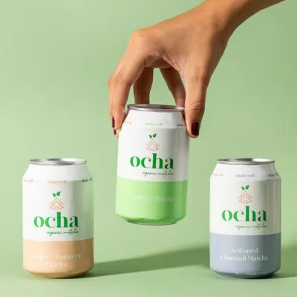Ocha Activasted Charcoal Matcha 295ml